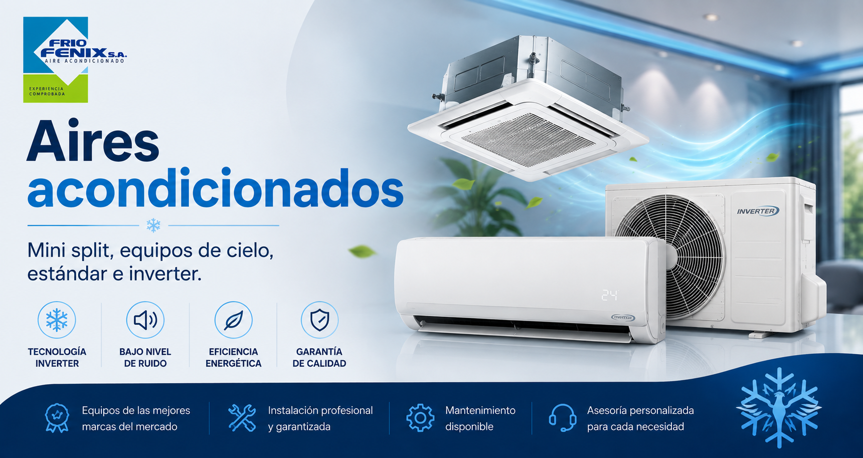 Aires acondicionados Frio Fenix