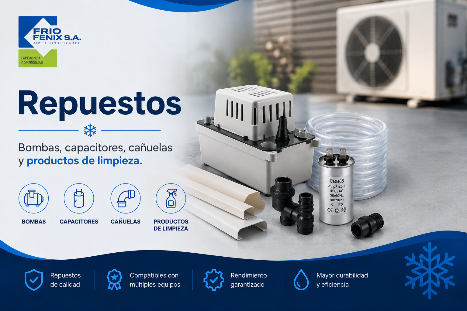 Repuestos de aire acondicionado Frio Fenix